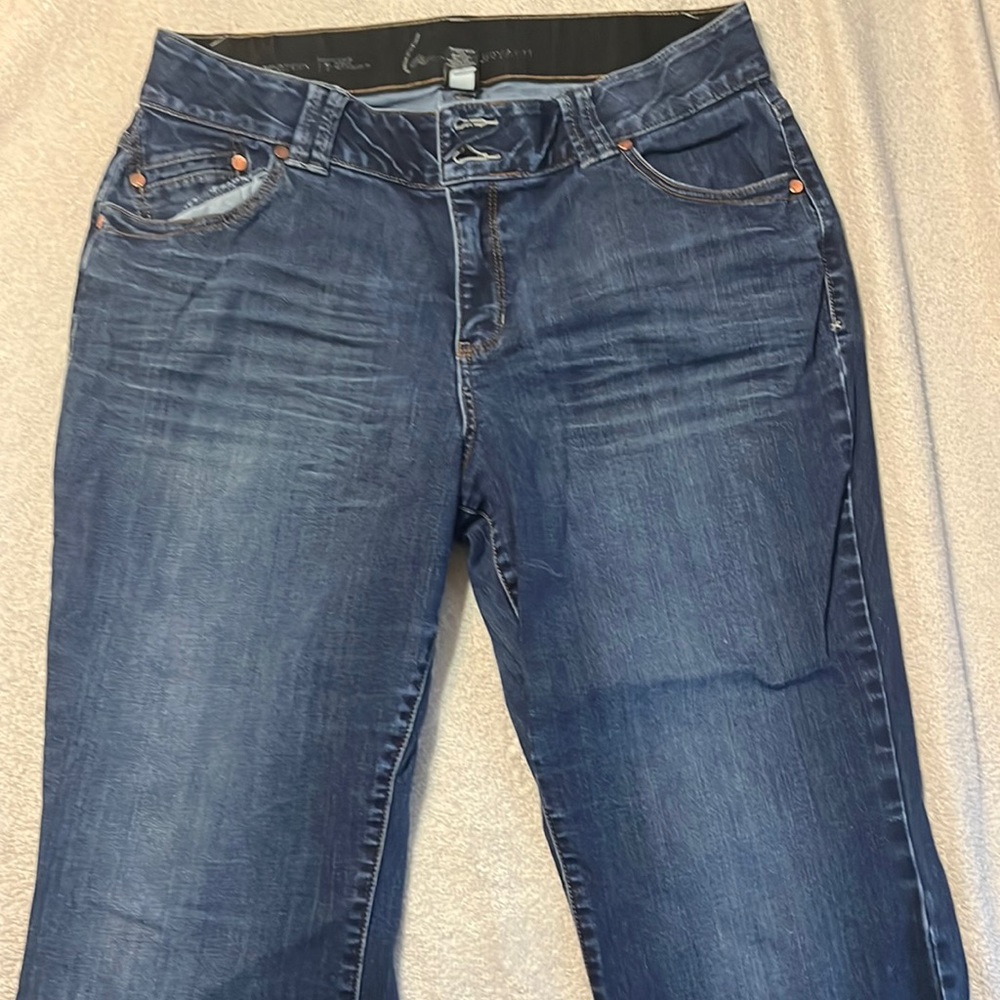 Boot cut dark wash size 16P jeans in great condition.